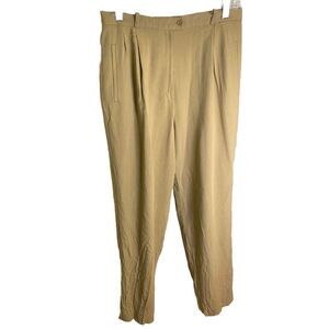 Lauren ralph lauren sz 10‎ Vintage wool blend slacks Lined pants Brown